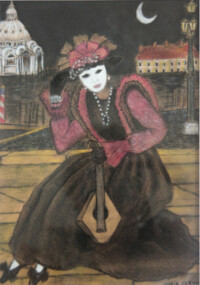 Pastel y carbonilla.
Pastel and charcoal.
20x29 cm.