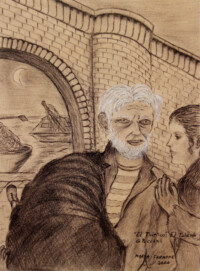 Carbón sobre papel.
Charcoal on paper.
29x39 cm.