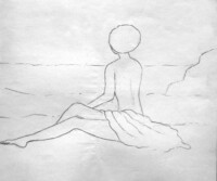 Loneliness.
Boceto - Lápiz.
Sketch - Pencil.
35x30 cm. obra de arte decoracion pintura artista argentina buenos aires tecnicas de pintura